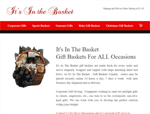 Tablet Screenshot of itsinthebasket.com